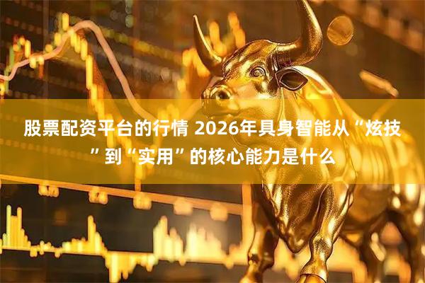 股票配资平台的行情 2026年具身智能从“炫技”到“实用”的核心能力是什么