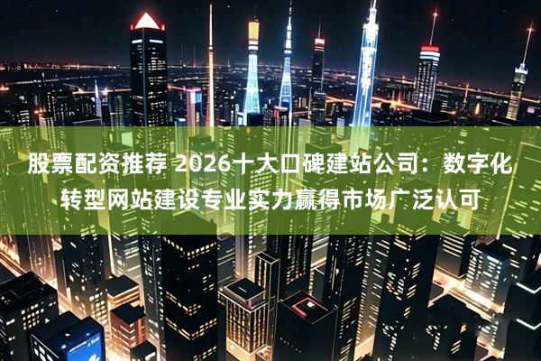 股票配资推荐 2026十大口碑建站公司:数字化转型网站建设专业实力赢得市场广泛认可